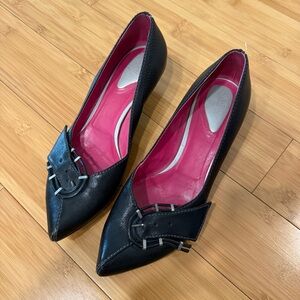 Bottega Veneta Leather Kitten Heel